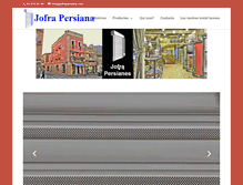Tablet Screenshot of jofrapersiana.com